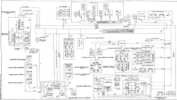 Монтажна схема токарного револьверного верстата з ЧПУ 1В340Ф30